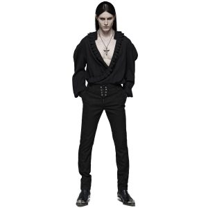 Acheter Maintenant PUNK RAVE Pantalon ‘Noctivagus’ En Jacquard Noir 27