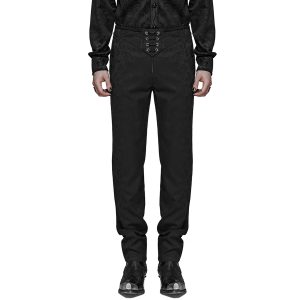 Acheter Maintenant PUNK RAVE Pantalon ‘Noctivagus’ En Jacquard Noir 31