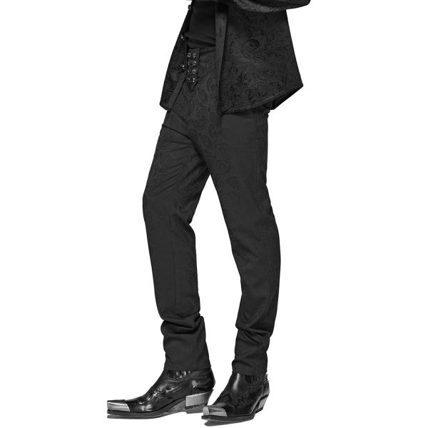 Acheter Maintenant PUNK RAVE Pantalon ‘Noctivagus’ En Jacquard Noir 10
