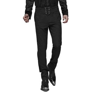 Acheter Maintenant PUNK RAVE Pantalon ‘Noctivagus’ En Jacquard Noir 37