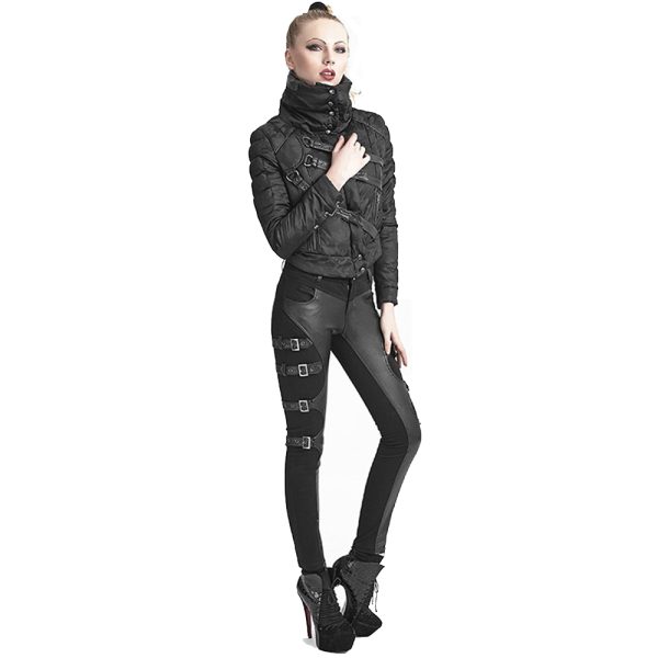 Livraison gratuite PUNK RAVE Pantalon ‘Osiris’ Noir 3