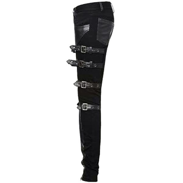 Livraison gratuite PUNK RAVE Pantalon ‘Osiris’ Noir 14