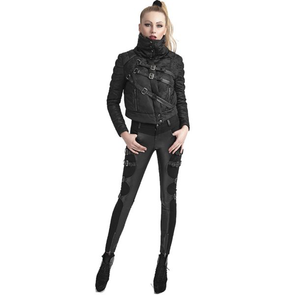 Livraison gratuite PUNK RAVE Pantalon ‘Osiris’ Noir 4