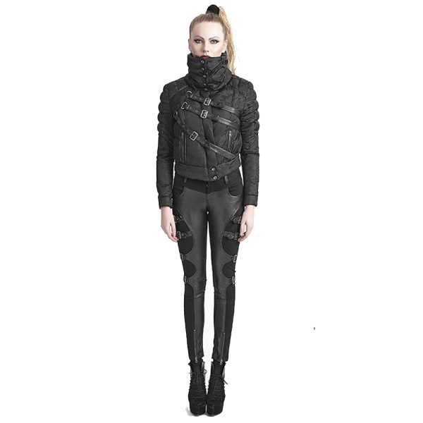 Livraison gratuite PUNK RAVE Pantalon ‘Osiris’ Noir 5