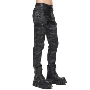 vente à bas prix DEVIL FASHION Pantalon ‘Painted Titan’ Noir 42