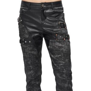 vente à bas prix DEVIL FASHION Pantalon ‘Painted Titan’ Noir 44
