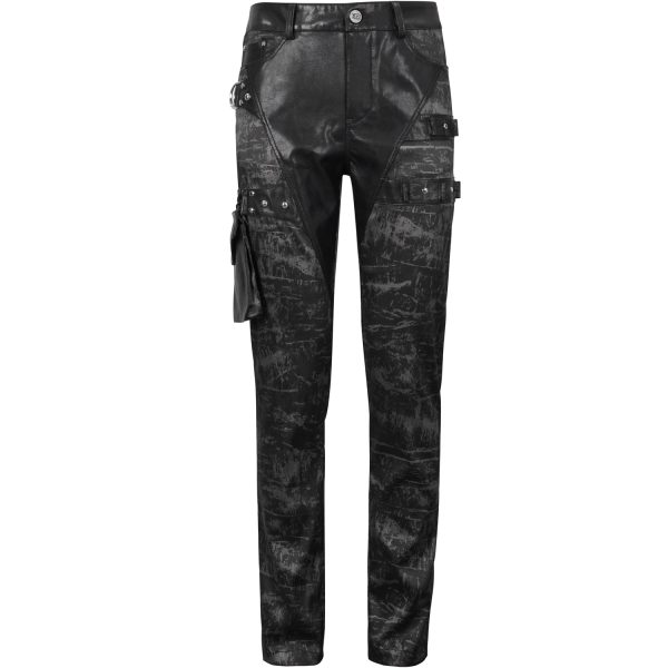 vente à bas prix DEVIL FASHION Pantalon ‘Painted Titan’ Noir 14