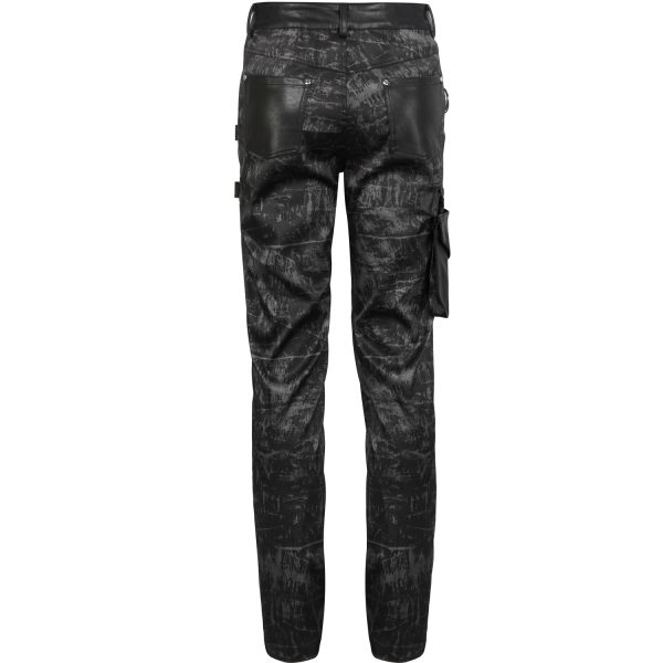 vente à bas prix DEVIL FASHION Pantalon ‘Painted Titan’ Noir 15