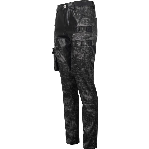 vente à bas prix DEVIL FASHION Pantalon ‘Painted Titan’ Noir 16
