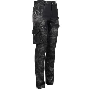vente à bas prix DEVIL FASHION Pantalon ‘Painted Titan’ Noir 52