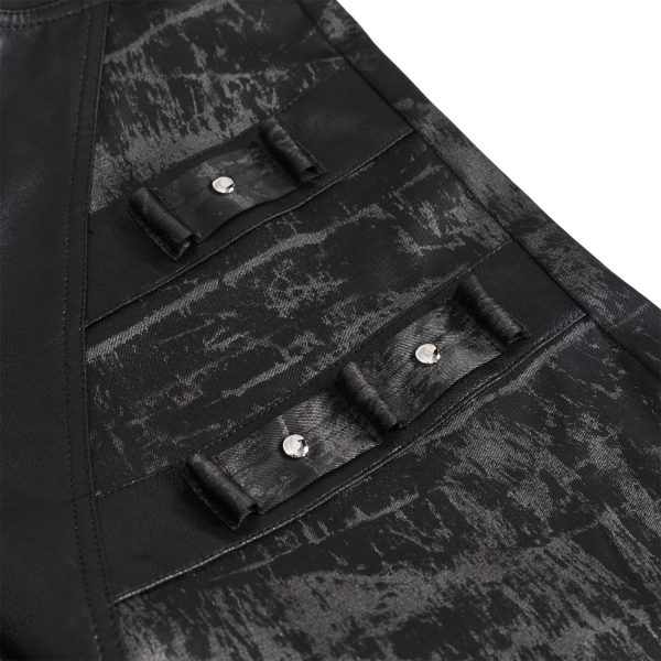vente à bas prix DEVIL FASHION Pantalon ‘Painted Titan’ Noir 19