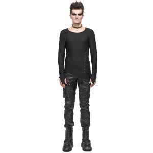 vente à bas prix DEVIL FASHION Pantalon ‘Painted Titan’ Noir 28
