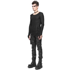 vente à bas prix DEVIL FASHION Pantalon ‘Painted Titan’ Noir 30