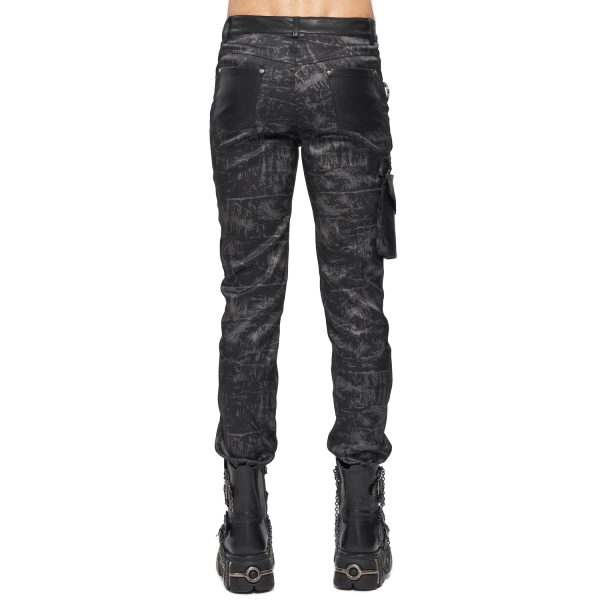 vente à bas prix DEVIL FASHION Pantalon ‘Painted Titan’ Noir 10