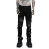 meilleur cadeau PUNK RAVE Pantalon ‘Punk Decadent’ Noir 59