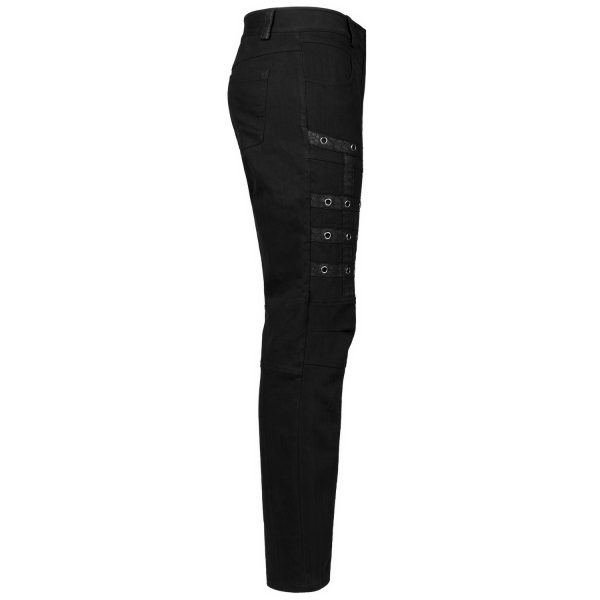 belle PUNK RAVE Pantalon ‘Punk Simple Woven’ Noir 12