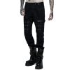 belle PUNK RAVE Pantalon ‘Punk Simple Woven’ Noir 37
