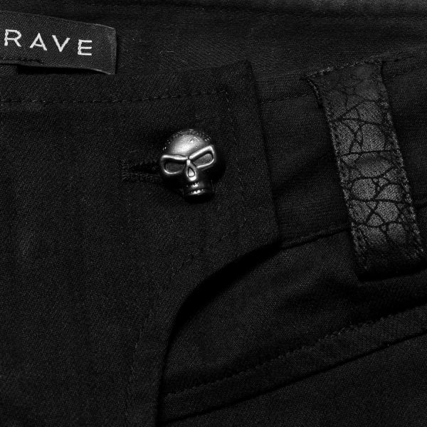 belle PUNK RAVE Pantalon ‘Punk Simple Woven’ Noir 13