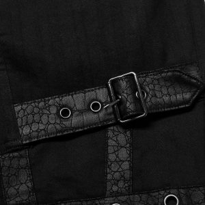 belle PUNK RAVE Pantalon ‘Punk Simple Woven’ Noir 44