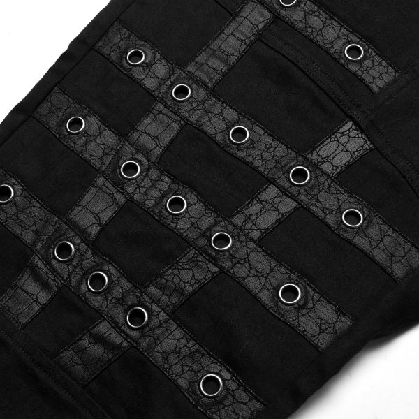 belle PUNK RAVE Pantalon ‘Punk Simple Woven’ Noir 15