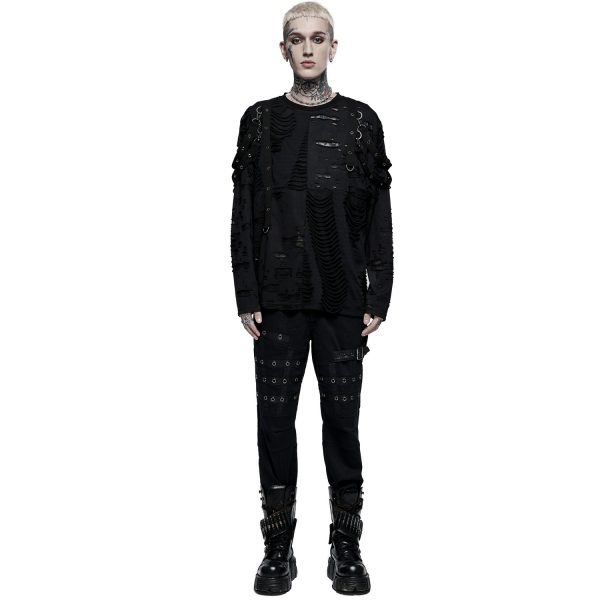 belle PUNK RAVE Pantalon ‘Punk Simple Woven’ Noir 4