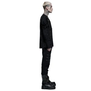 belle PUNK RAVE Pantalon ‘Punk Simple Woven’ Noir 28