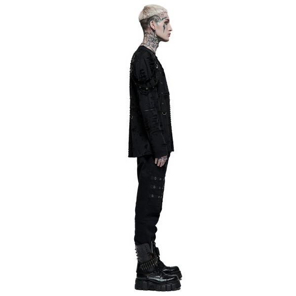 belle PUNK RAVE Pantalon ‘Punk Simple Woven’ Noir 6