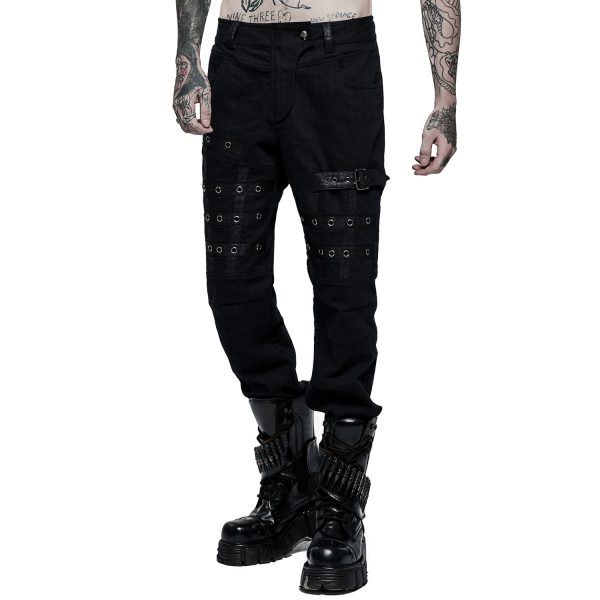 belle PUNK RAVE Pantalon ‘Punk Simple Woven’ Noir 8