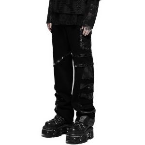 Pas Cher Magasin Soldes PUNK RAVE Pantalon ‘Punk Stylish’ Noir 42