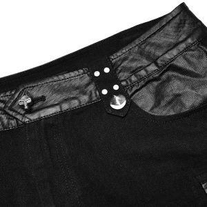 Pas Cher Magasin Soldes PUNK RAVE Pantalon ‘Punk Stylish’ Noir 50