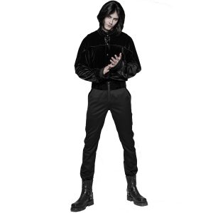 PUNK RAVE Pantalon ‘Romantic Goth’ Noir Avec Ceinture En Velours à prix d'occasion 20