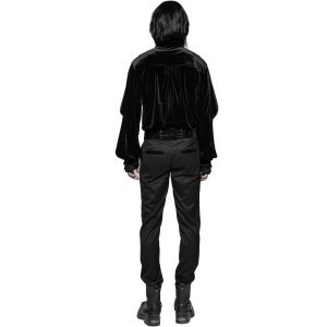 PUNK RAVE Pantalon ‘Romantic Goth’ Noir Avec Ceinture En Velours à prix d'occasion 22
