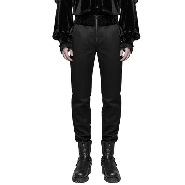 PUNK RAVE Pantalon ‘Romantic Goth’ Noir Avec Ceinture En Velours à prix d'occasion 7