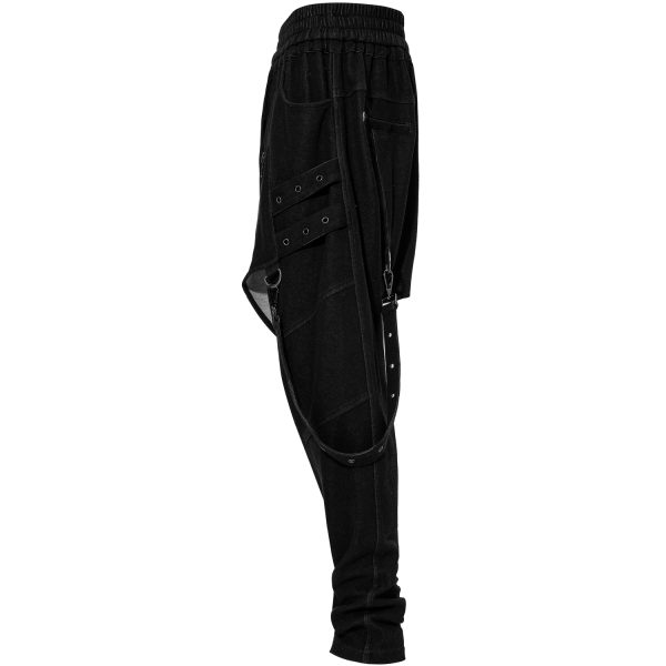 PUNK RAVE Pantalon Sagging ‘Xenos’ Noir prix le plus bas 12