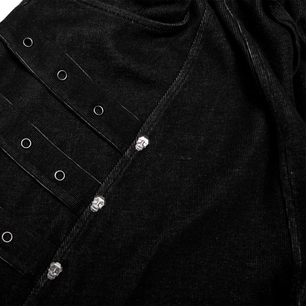 PUNK RAVE Pantalon Sagging ‘Xenos’ Noir prix le plus bas 15