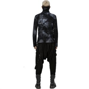 PUNK RAVE Pantalon Sagging ‘Xenos’ Noir prix le plus bas 21