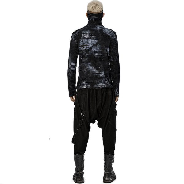PUNK RAVE Pantalon Sagging ‘Xenos’ Noir prix le plus bas 4