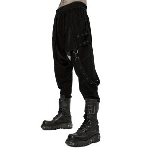 PUNK RAVE Pantalon Sagging ‘Xenos’ Noir prix le plus bas 31