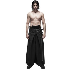PUNK RAVE Pantalon ‘Samurai’ Noir Nouveau 23
