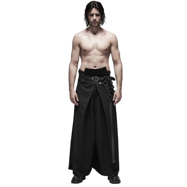 PUNK RAVE Pantalon ‘Samurai’ Noir Nouveau 3