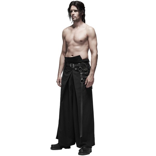PUNK RAVE Pantalon ‘Samurai’ Noir Nouveau 6