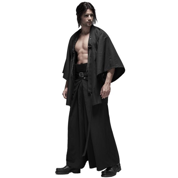 PUNK RAVE Pantalon ‘Samurai’ Noir Nouveau 10