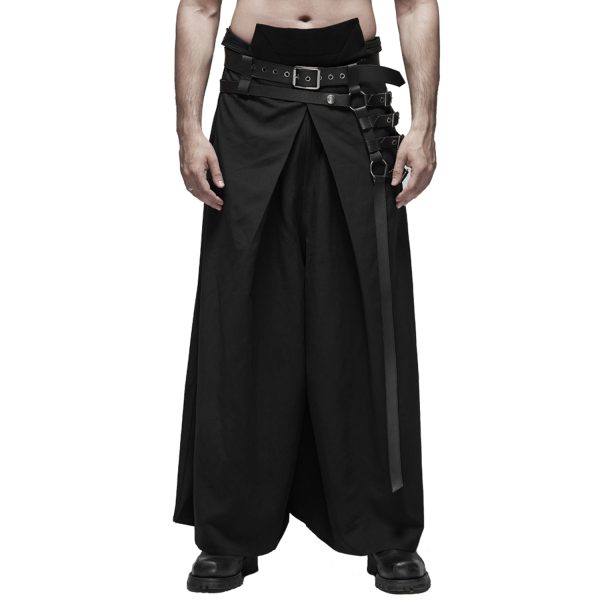 PUNK RAVE Pantalon ‘Samurai’ Noir Nouveau 11