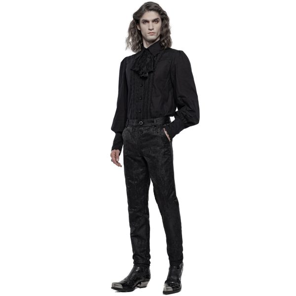 PUNK RAVE Pantalon ‘Silvanus’ Noir design à la mode 3