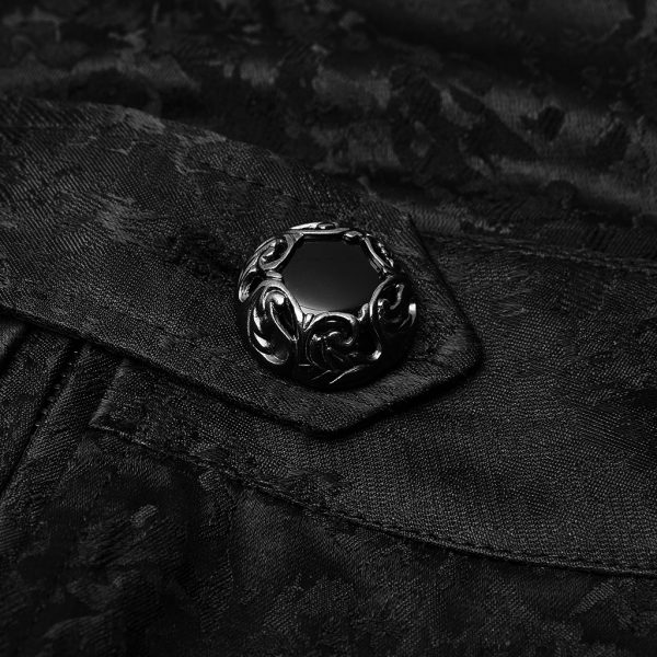 PUNK RAVE Pantalon ‘Silvanus’ Noir design à la mode 13
