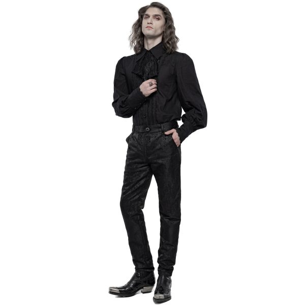PUNK RAVE Pantalon ‘Silvanus’ Noir design à la mode 5