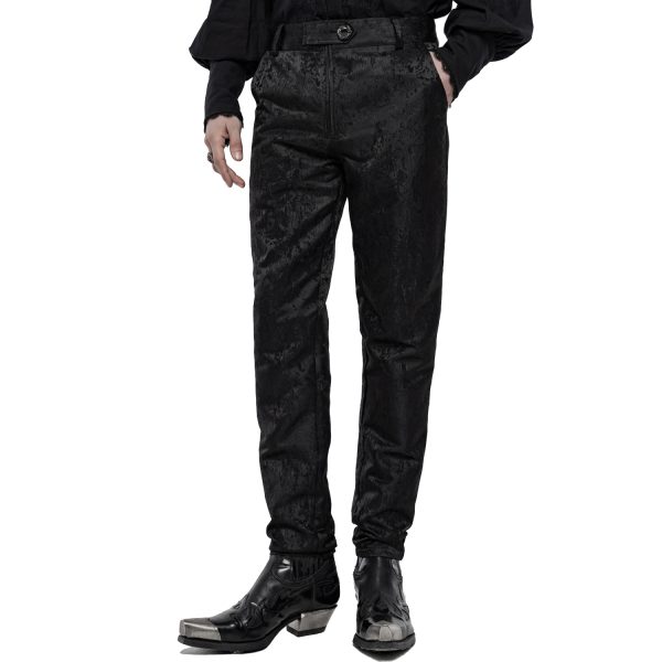 PUNK RAVE Pantalon ‘Silvanus’ Noir design à la mode 6
