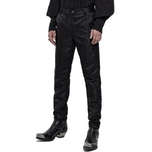 PUNK RAVE Pantalon ‘Silvanus’ Noir design à la mode 27