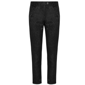 PUNK RAVE Pantalon ‘Silvanus’ Noir design à la mode 29