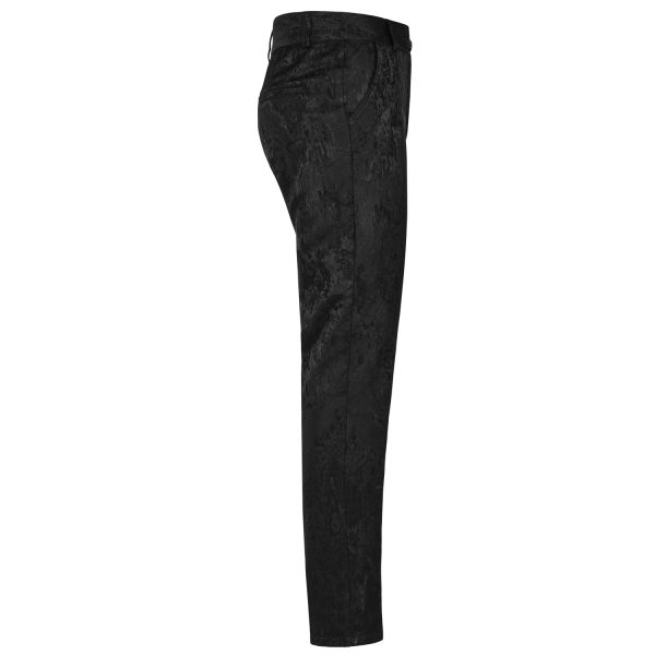 PUNK RAVE Pantalon ‘Silvanus’ Noir design à la mode 11